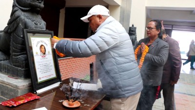  कागेश्वरी मनोहराका वडाध्यक्ष स्व.थापाप्रति श्रद्धाञ्जली 